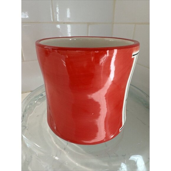 Anthropologie Retired Hand Painted "P" Initial Monogram Mug - Picture 6 of 11